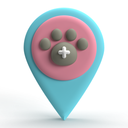 Pet Location  3D Icon