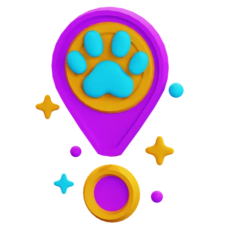 PET LOCATION  3D Icon