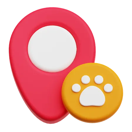 Pet Location  3D Icon