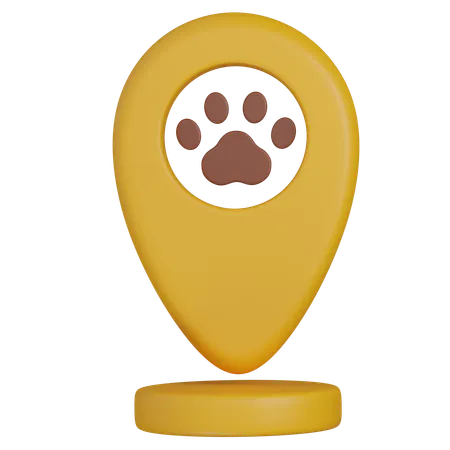 Pet location  3D Icon