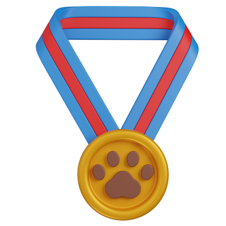 Pet medal  3D Icon