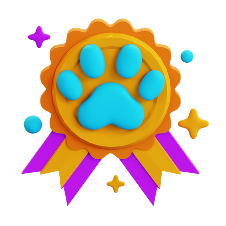 PET MEDAL  3D Icon