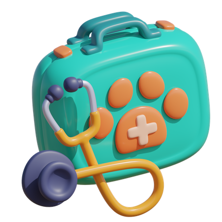 Pet Medical Kit  3D Icon