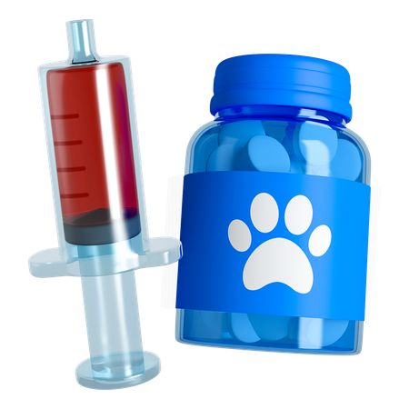 Pet medicine  3D Icon