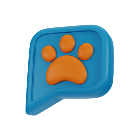 Pet Message  3D Icon