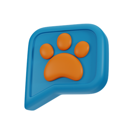 Pet Message  3D Icon