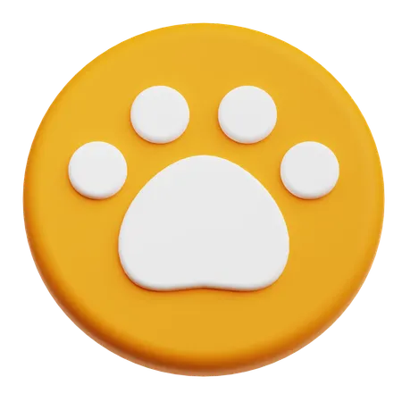 Pet Paw  3D Icon