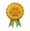 Pet paw badge
