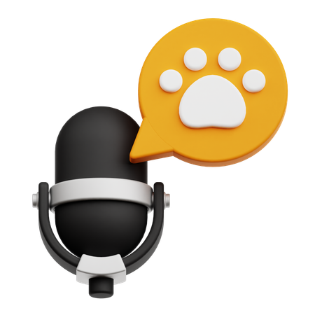 Pet Podcast  3D Icon