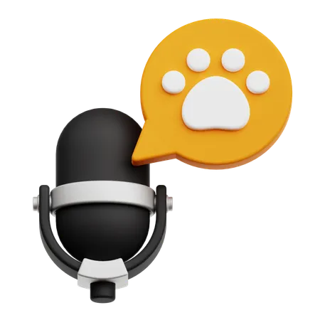 Pet Podcast  3D Icon