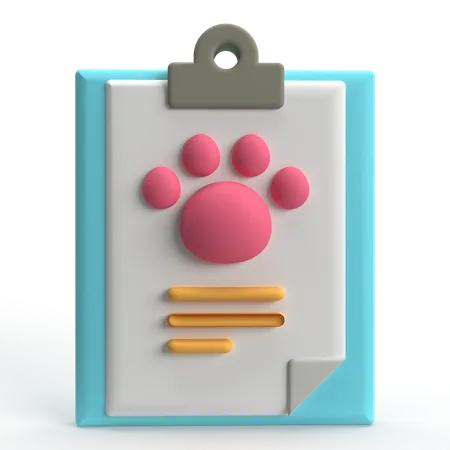 Pet Report  3D Icon