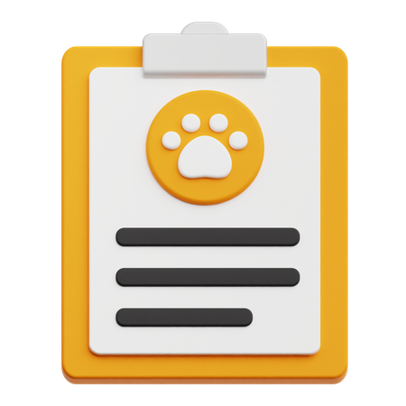 Pet Report  3D Icon