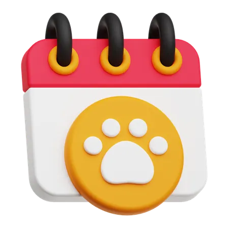 Pet Schedule  3D Icon