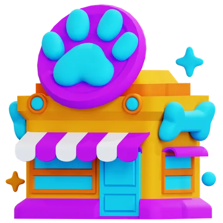 Loja de animais  3D Icon