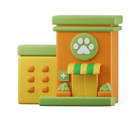 Loja de animais  3D Icon