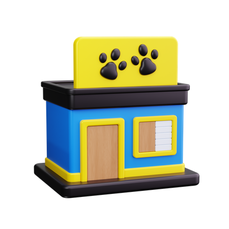 Pet shop  3D Icon