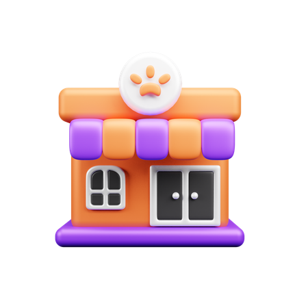 Pet Shop  3D Icon