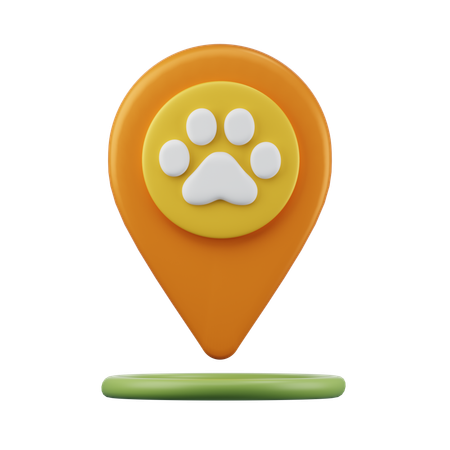Pet shop location  3D Icon