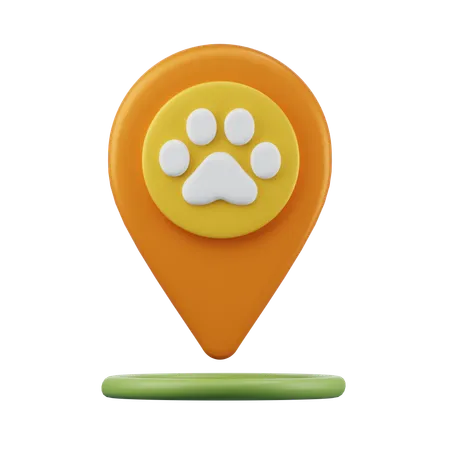 Pet shop location  3D Icon