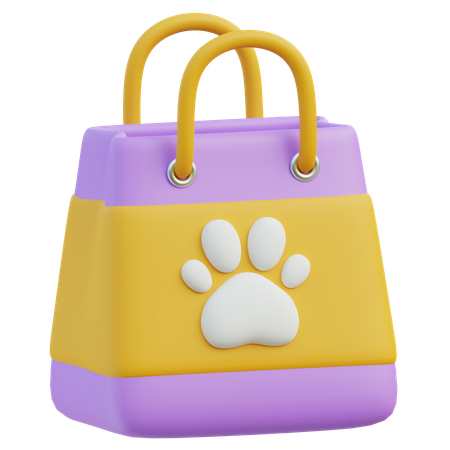 Pet Shopping Bag  3D Icon