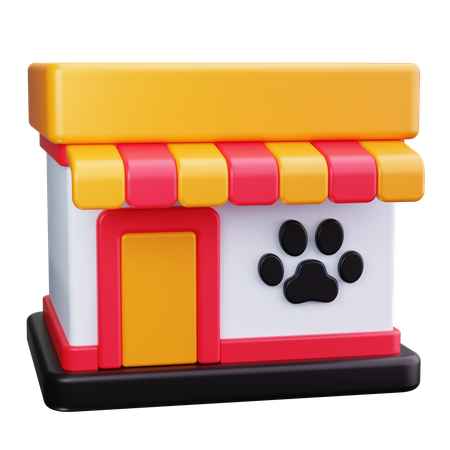 Pet Store  3D Icon