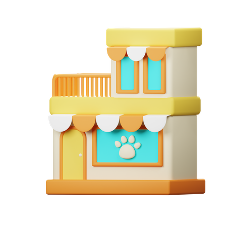 Pet Store  3D Icon