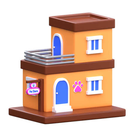 Pet Store  3D Icon