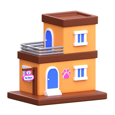 Pet Store  3D Icon