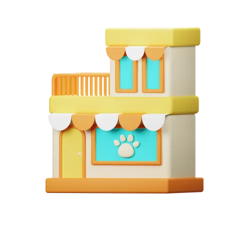 Pet Store  3D Icon