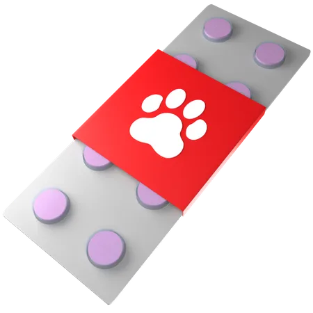 Pet Vitamins  3D Icon