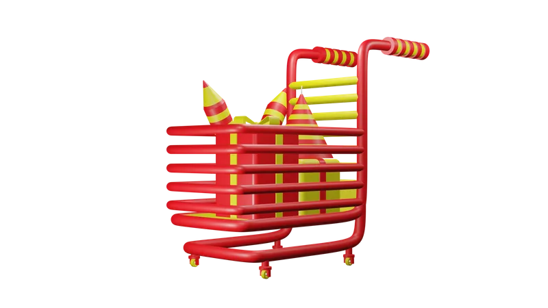 Chariot de pétards  3D Icon