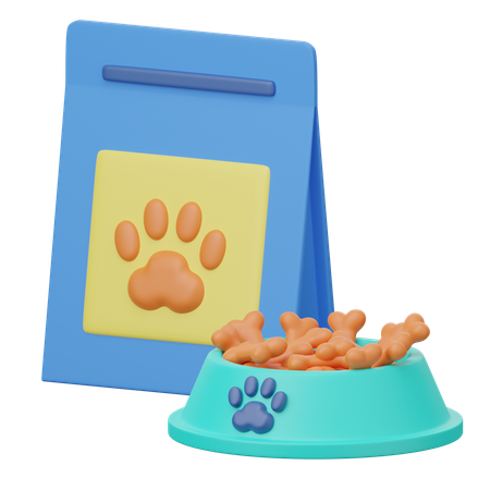 Petiscos para animais de estimação  3D Icon