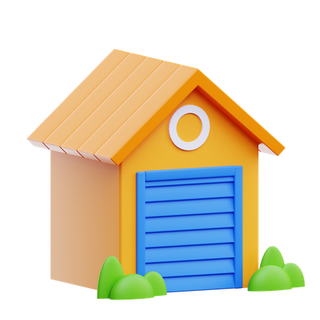 Petit garage  3D Icon