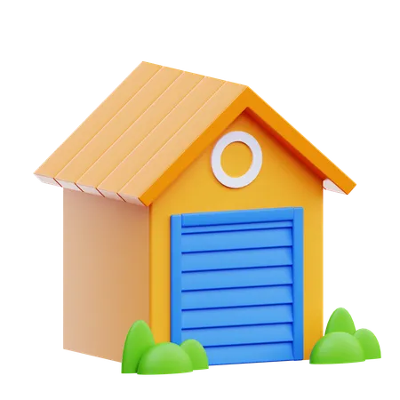 Petit garage  3D Icon