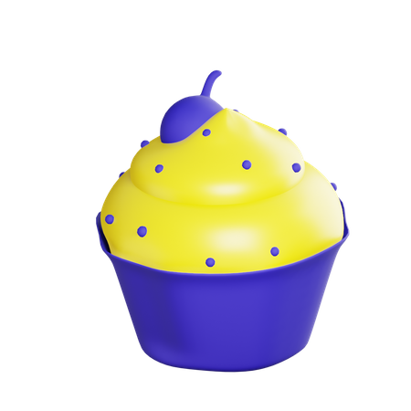 Petit gâteau  3D Illustration