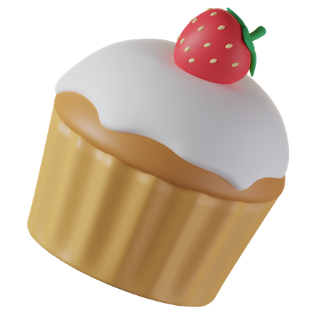 Petit gâteau  3D Illustration