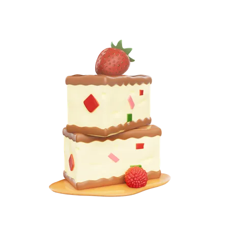 Petit gâteau  3D Icon