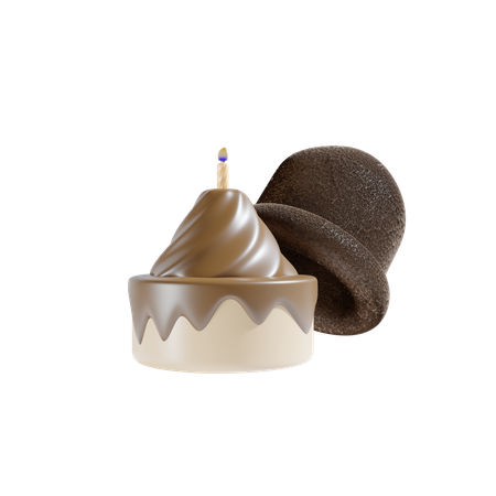 Petit gâteau  3D Icon