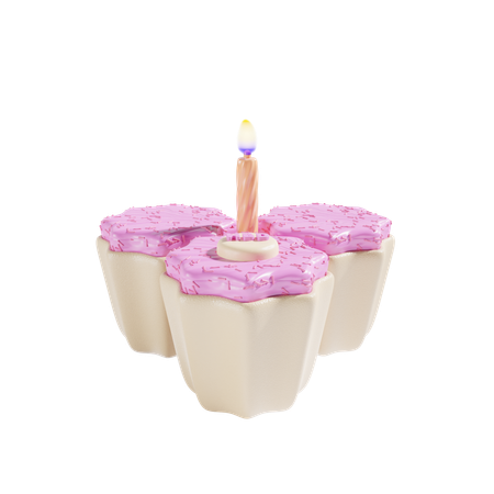 Petit gâteau  3D Icon