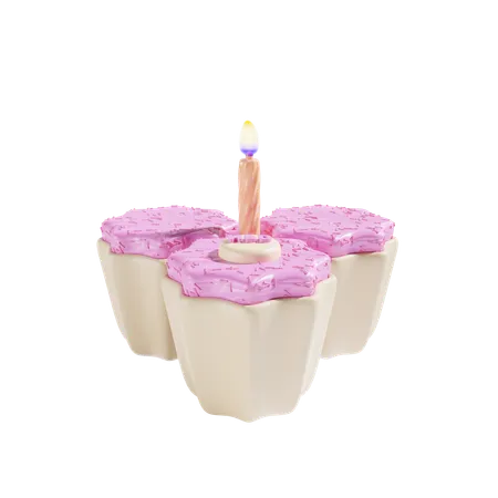 Petit gâteau  3D Icon