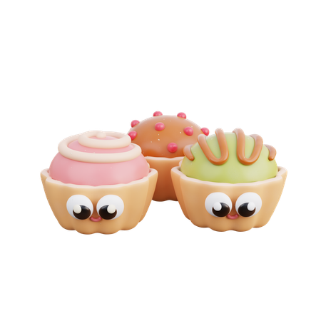 Petit gâteau  3D Icon