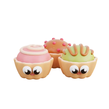 Petit gâteau  3D Icon