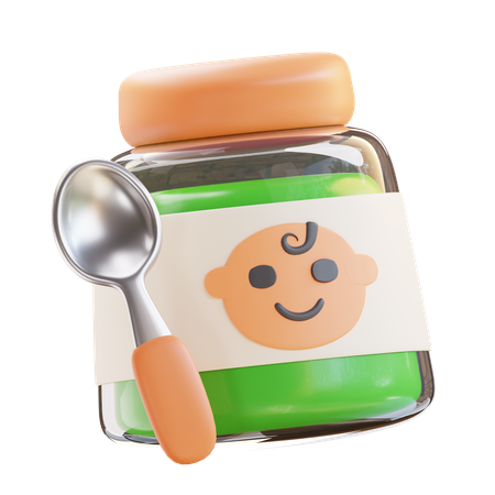 Pot de nourriture pour bébé  3D Icon