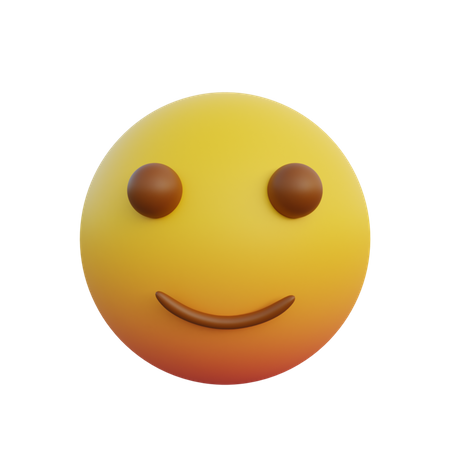 Petite émoticône d'expression souriante  3D Emoji