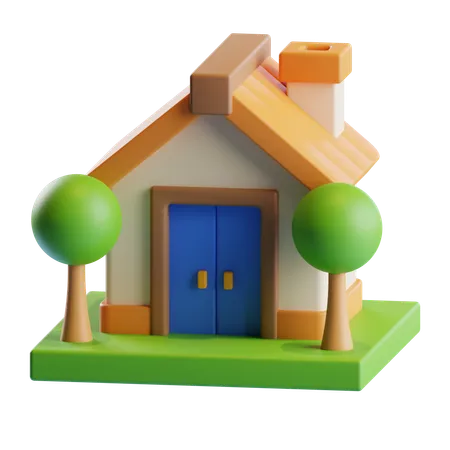 Petite maison  3D Icon