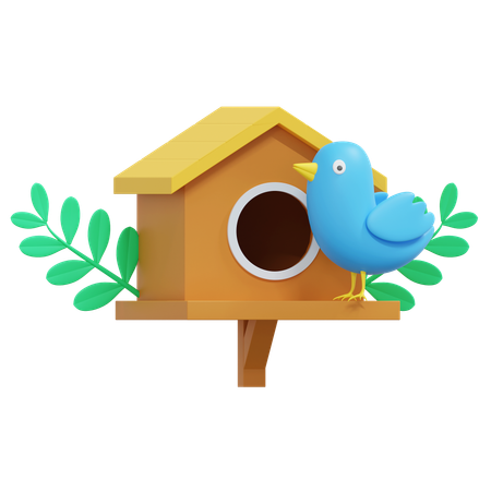 Petite cabane à oiseaux  3D Icon