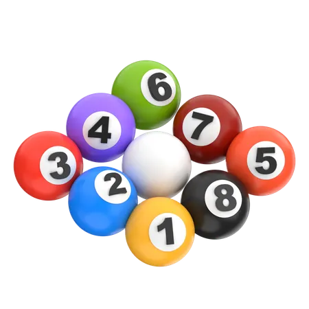 Petite boule de billard  3D Icon