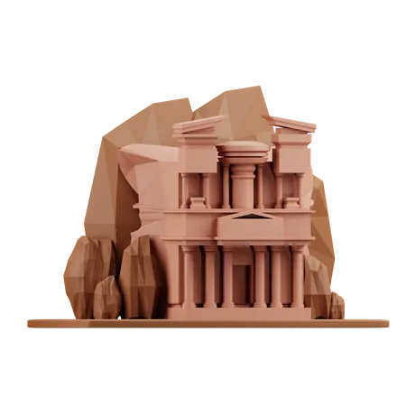 Petra jordan  3D Illustration