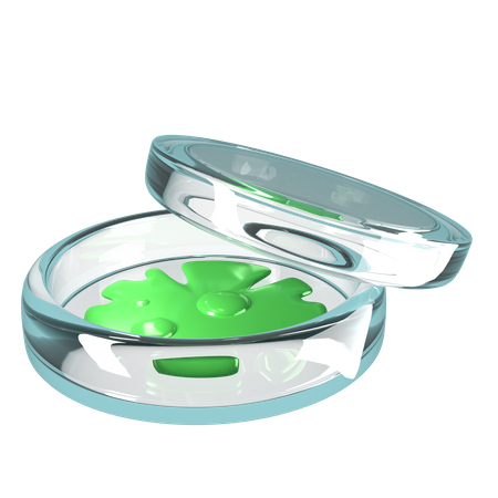 Petri Dish 3D Icon