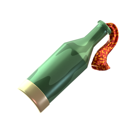 Petrol bomb  3D Icon